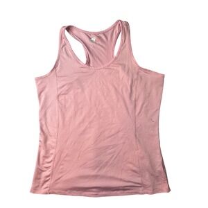 Columbia Tank Top Womens XL Pink Racerback Activewear Striped Athletic 38495